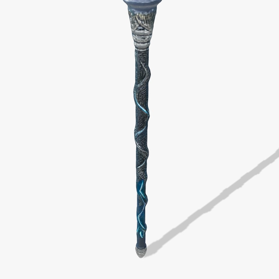 Stormbringers Enchanted Sapphire Staff model pack